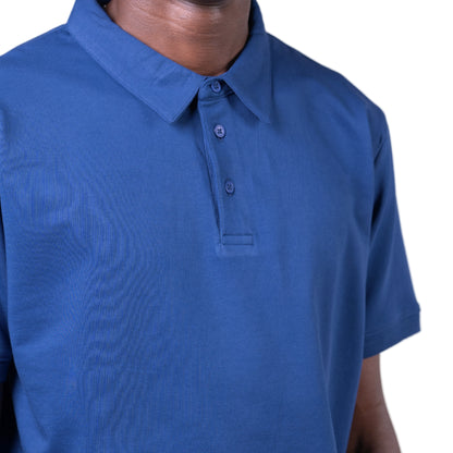 100% Cotton Polo - Navy Blue