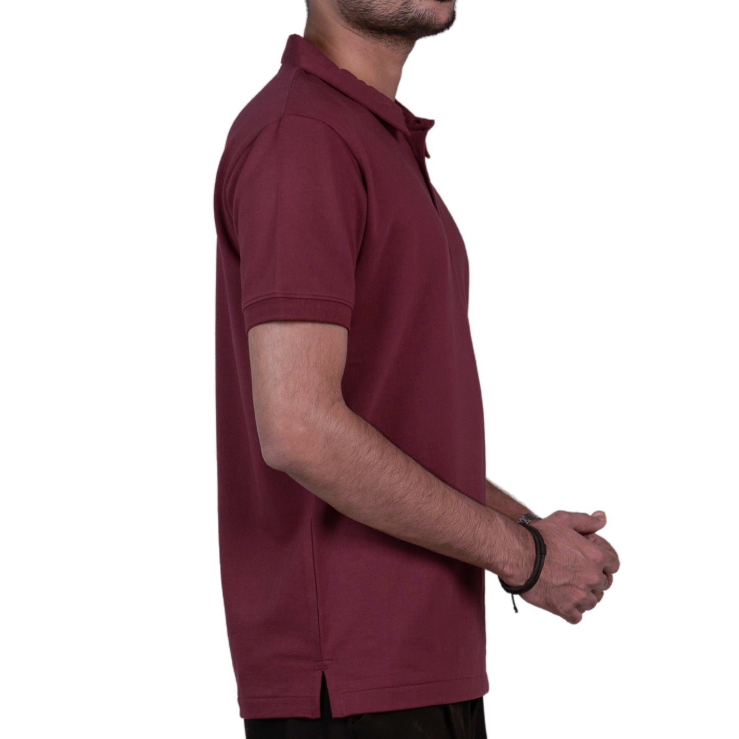 100% Cotton Polo - Burgundy