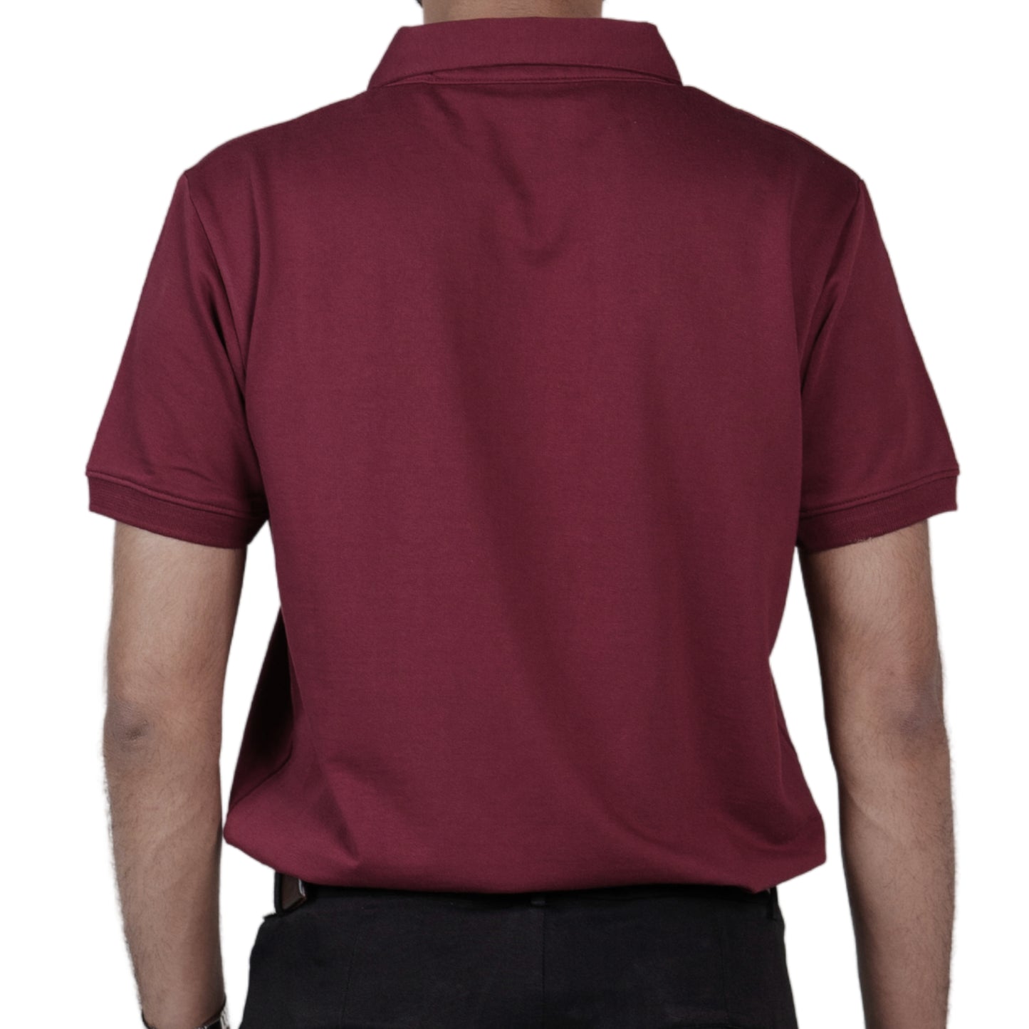 100% Cotton Polo - Burgundy