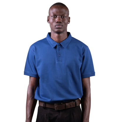 100% Cotton Polo - Navy Blue