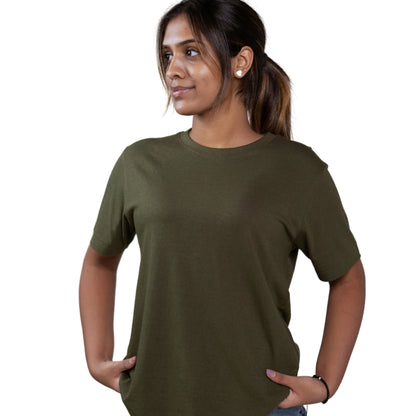 Bamboo Crew For Her - Olive Green